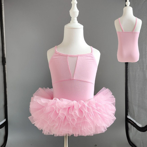 Children's Dance Dress, Girl Practice Uniform, Summer Tank Top Ballet Skirt, Chinese Dance Costume for Kids