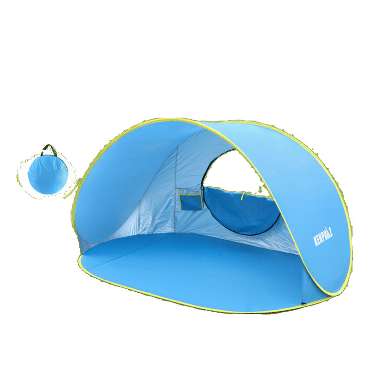 Tienda de campaña camping al aire libre cortina de cielo familia plegable portátil doble protector solar individual equipo simple adulto turismo niños