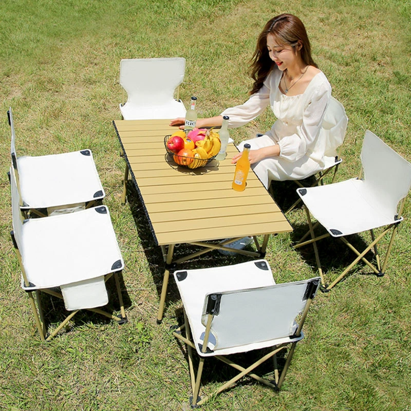 Оптовая Открытый Складной Кемпинг Стул Костюм Портативный Открытый Рыбалка Стул Складной Стол и Стул Яйцо Ролл Стол Стул