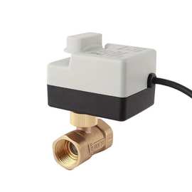 电动开关球阀 二通球阀 电动三通球阀 手自动一体式电动铜球阀