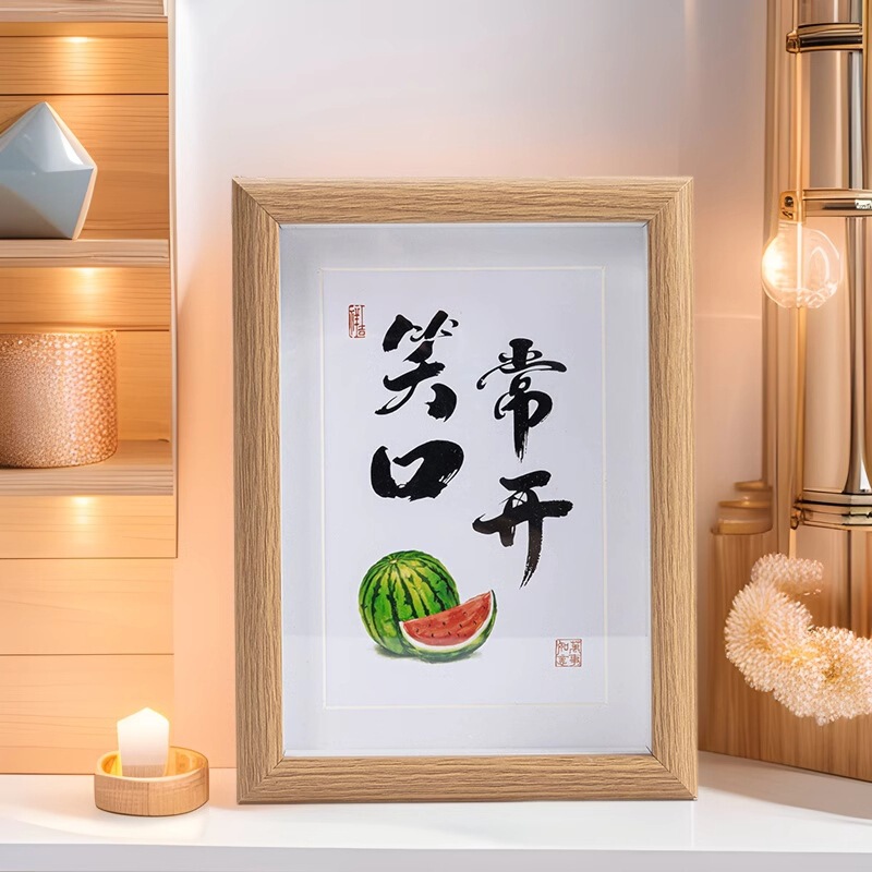 Carefully Selected Wooden Hollow Photo Frame High-End Table 56-Inch 8-Inch 10-Photo Calligraphy and Painting DIY Frame Stereo Picture Frame