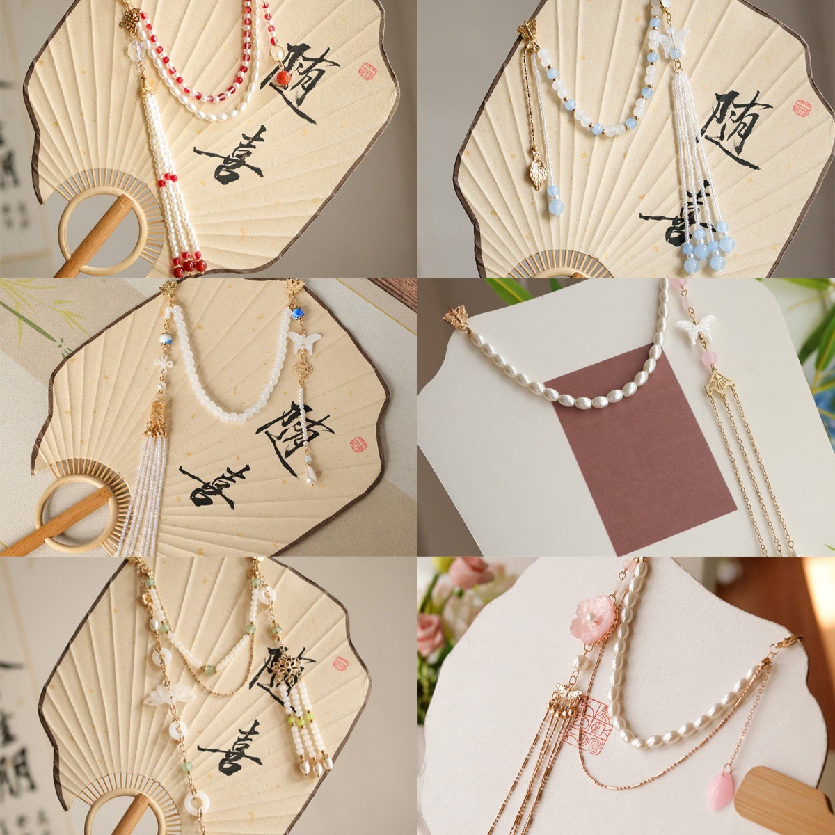 New Style Cheongsam with Pressed Lapel, Tea Dress, Hanfu, Elegant Brooch Accessory, Temperament Long Tassel Pendant, Versatile Chinese Style