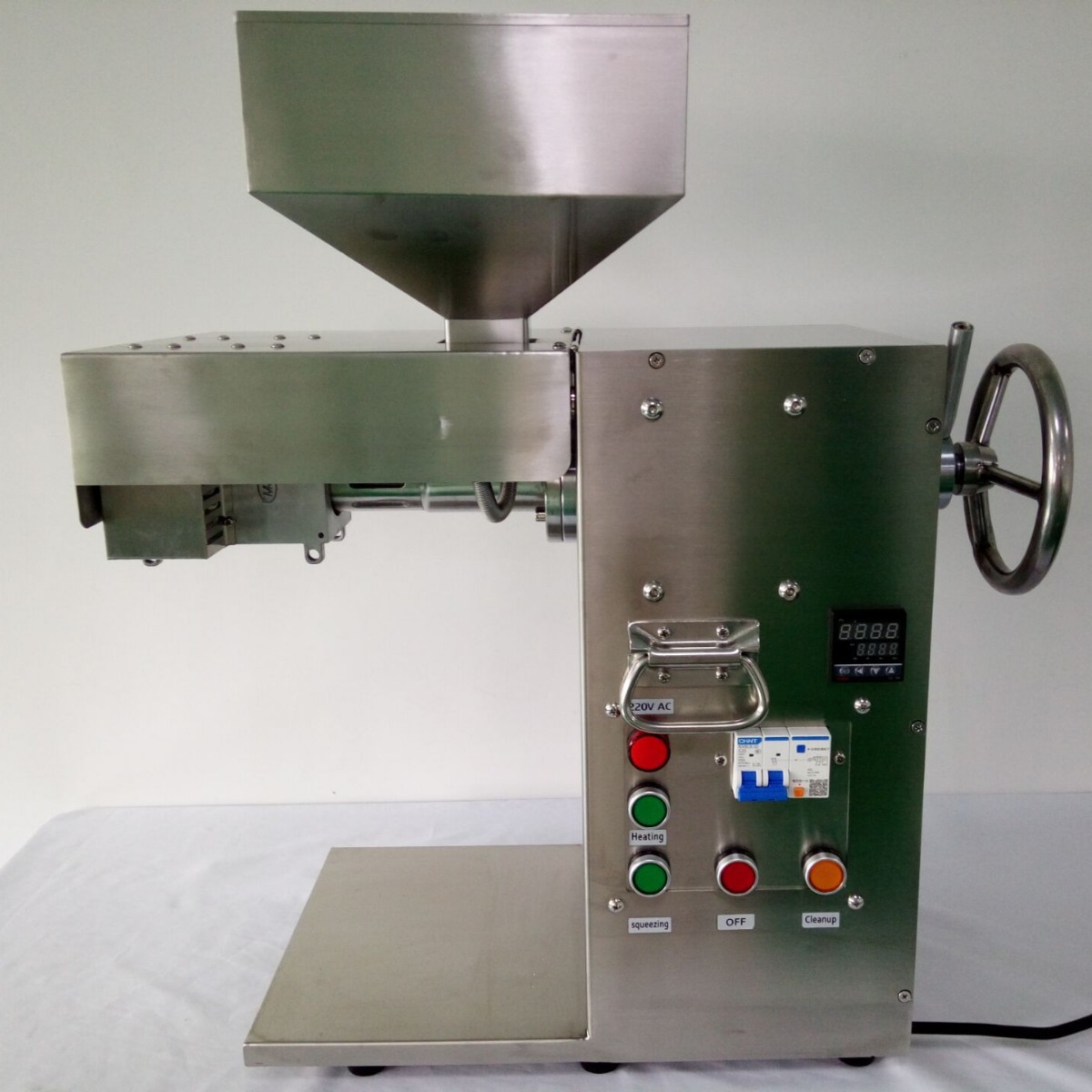 小橄榄榨油机冷热双榨不锈钢菜籽榨油机