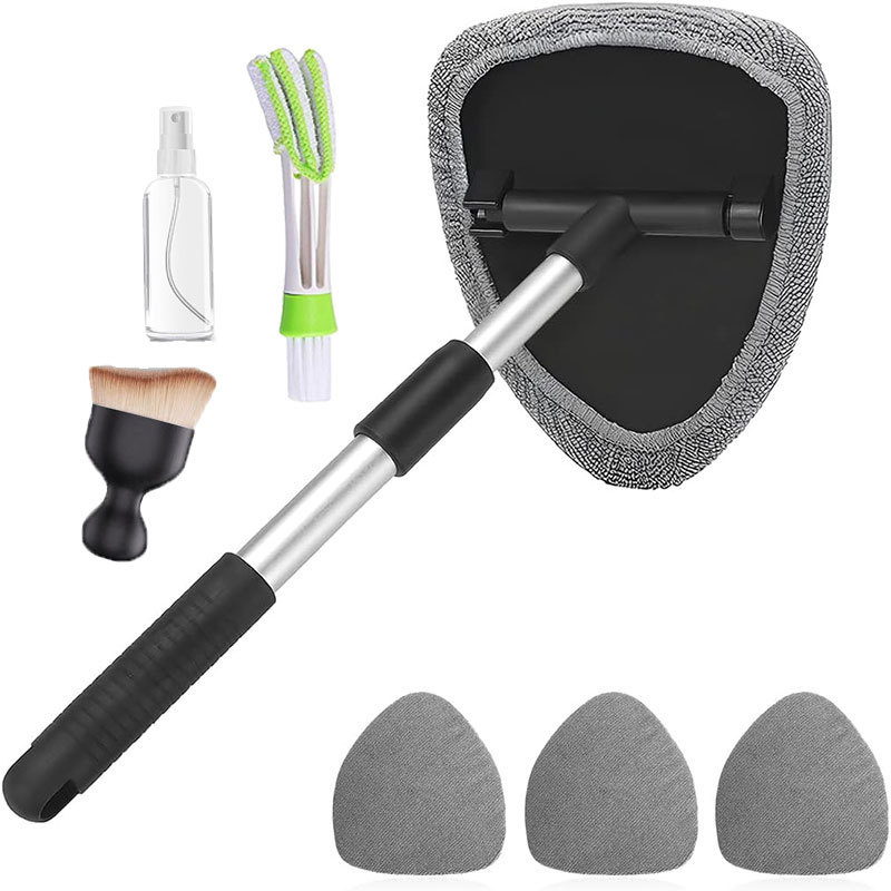 조합 4(1): 회색 천 커버 4개 + 오각형 플라스틱 부품 1세트 + 스프레이 병 1개 + 에어컨 청소 브러시 ​​1개 + 틈새 브러시 1개