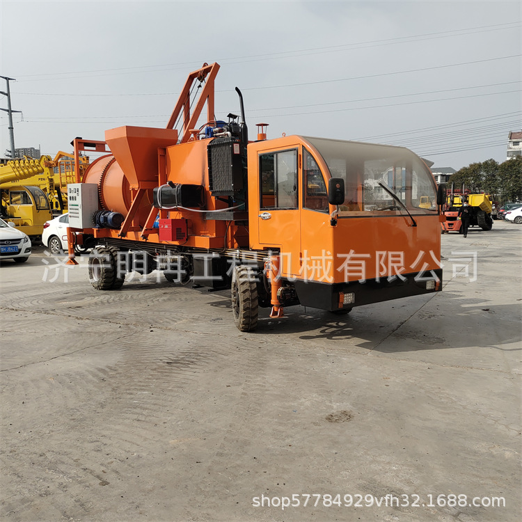 1.5方车载式沥青拌合机 废旧铣刨料二次利用搅拌机厂家批发中