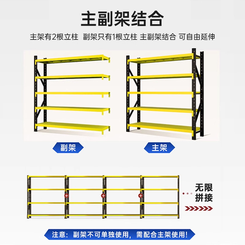 Estantes de almacenamiento Estantes de almacenamiento multicapa Estantes de almacenamiento domésticos Estantes de almacenamiento en el sótano Estantes de almacenamiento expresos Supermercado Garaje Estante de carga pesada