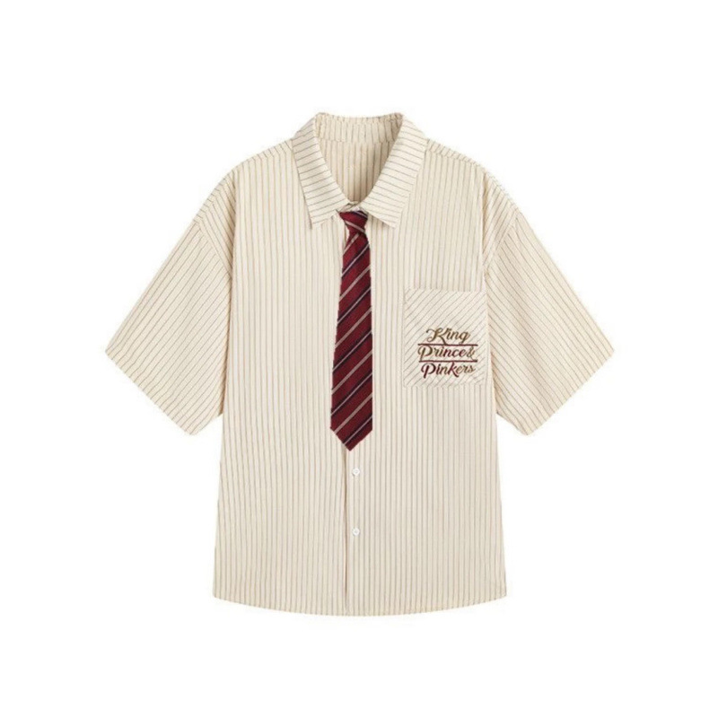 카키 셔츠[단품/프리타이]