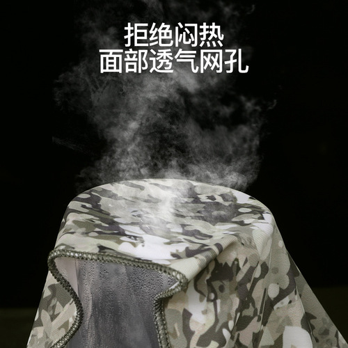 Summer Ice Silk Sunscreen Mask Outdoor Cycling Anti-UV Cooling Magic Headband Lightweight Breathable Ear-hanging Neck Cover