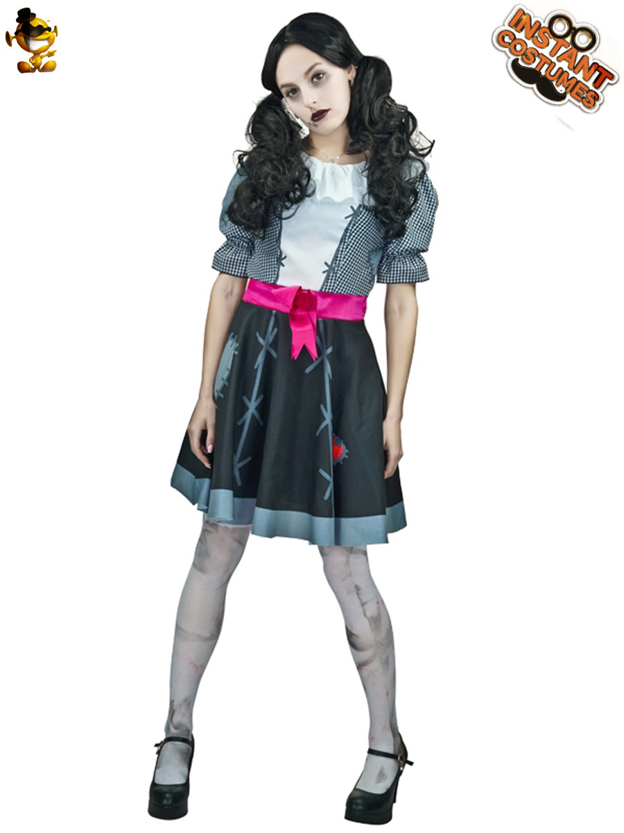 Las mujeres adultas de Halloween Zombie títere Cosplay ropa del partido rendimiento etapa distribución al por mayor