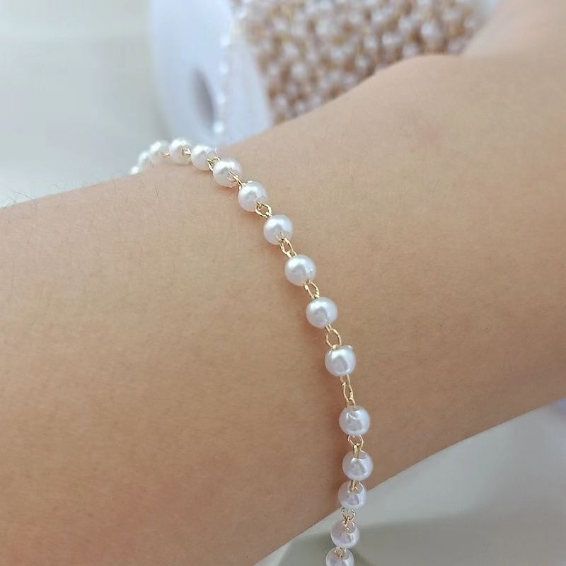 Copper Plated Pearl Chain 3