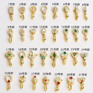 18k����΢��ʯ荹��ӿ۵������^��A���^diy�Ʒ��������A����