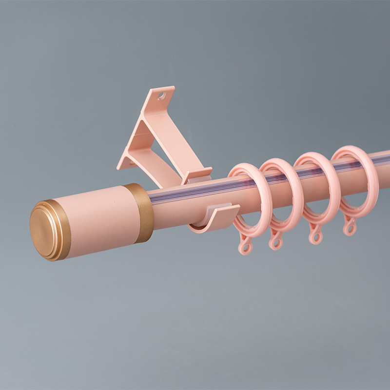 Moda gruesa de carga durable aleación de aluminio varilla romana de lujo cortina pista mudo Luz de lujo cortina varilla Romana