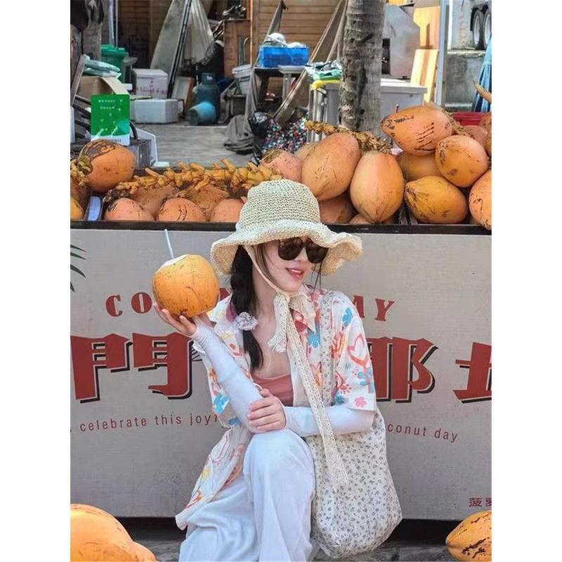 Korean Style Loose Student Ins Shirt Women's Summer New Retro Hong Kong Style Shirt Printed Design Sense Short Sleeve Women's Fashion