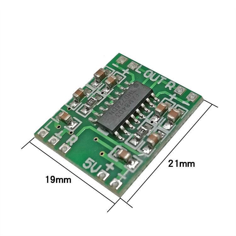 Ultra-miniature digital amplifier board module 2*3W class D PAM8403 high efficiency 2.5~5V USB power supply