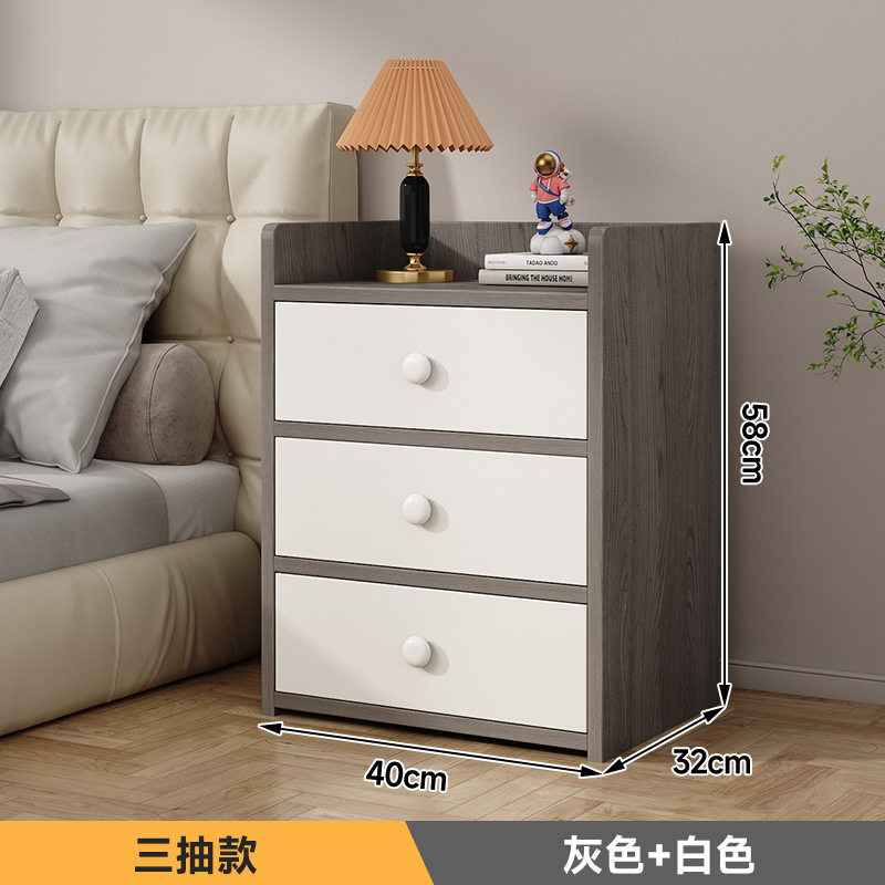 【확장형 3단 서랍장 40cm(길이) x 30cm(폭) x 55cm(높이)】 모란디 그레이