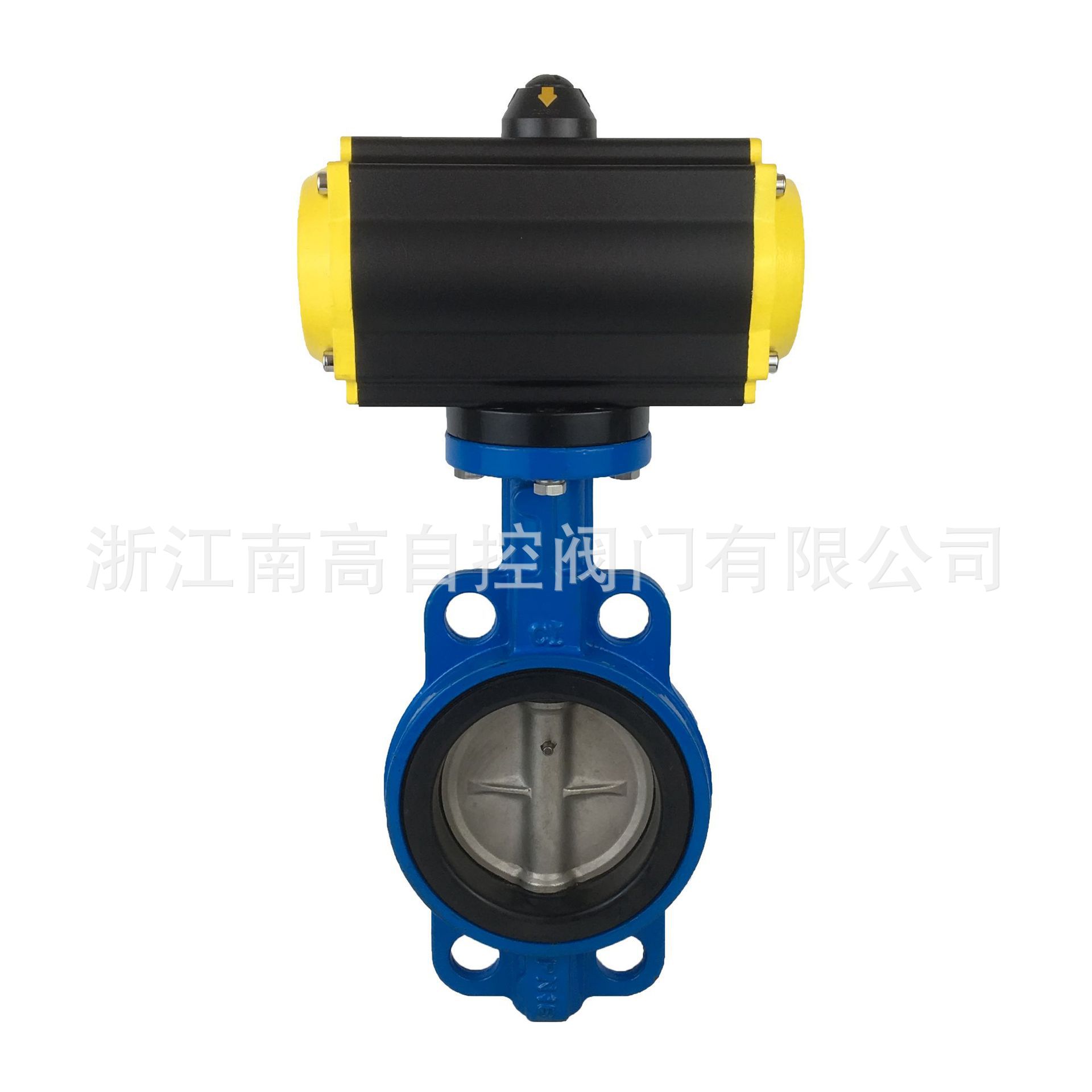 气动蝶阀 D671X-16Q气动对夹式蝶阀密封蝶阀对夹蝶阀批发