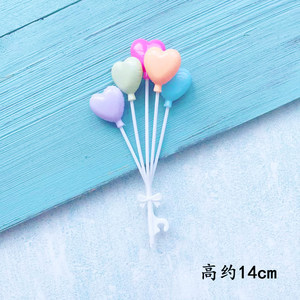 Ins pastel de cumpleaños decoración de cartón de dibujos animados en línea de cerámica suave osos adornos de vela globo postre mesa de inserción
