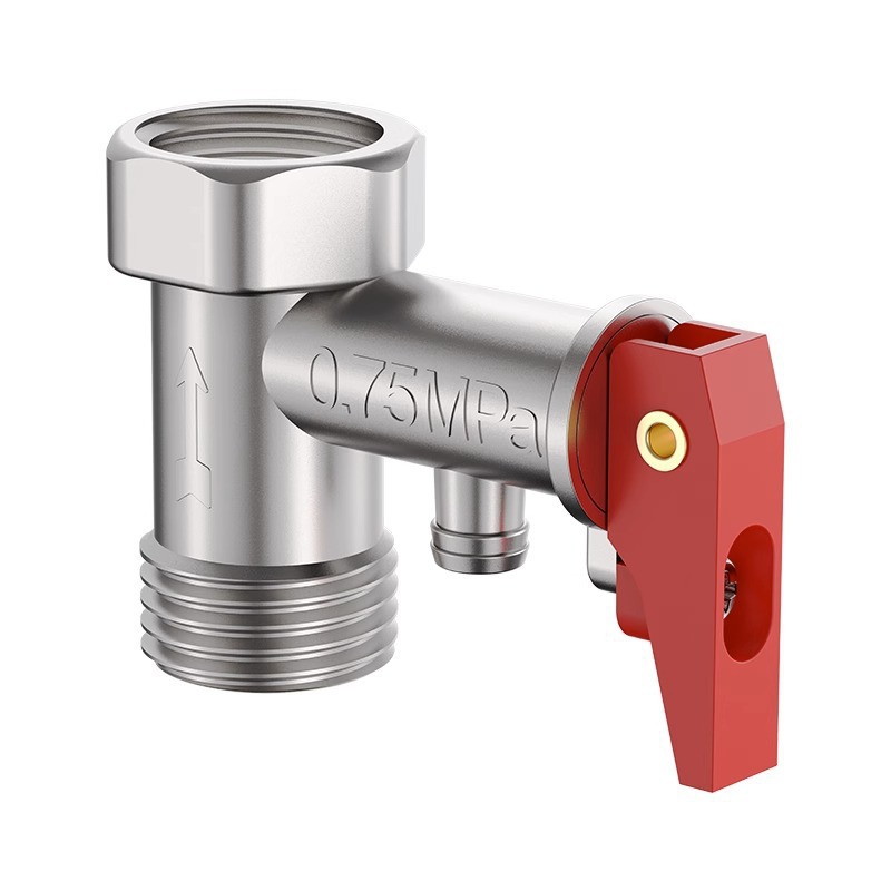 Electric water heater safety valve pressure relief valve pressure…