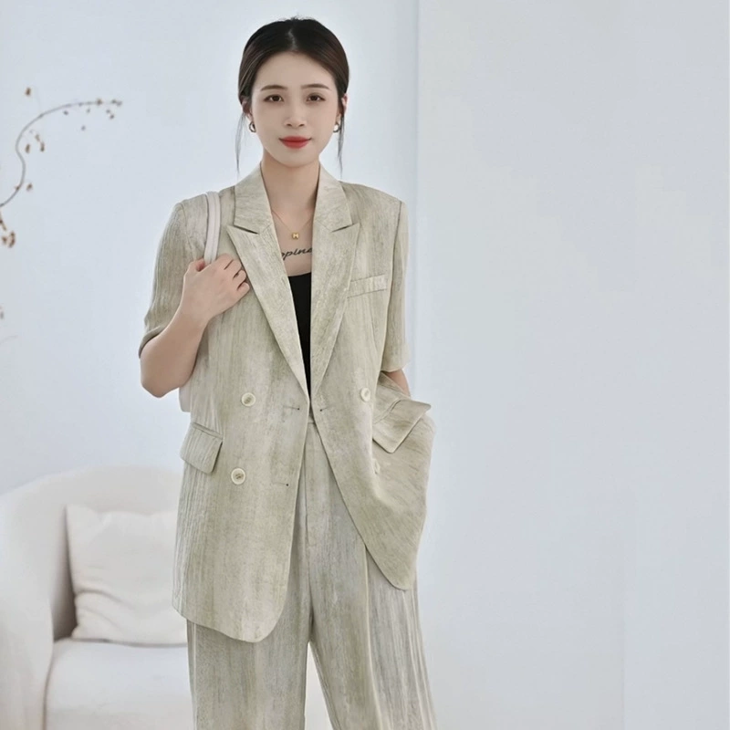 [Спот] Большой размер Летний тонкий костюм костюм