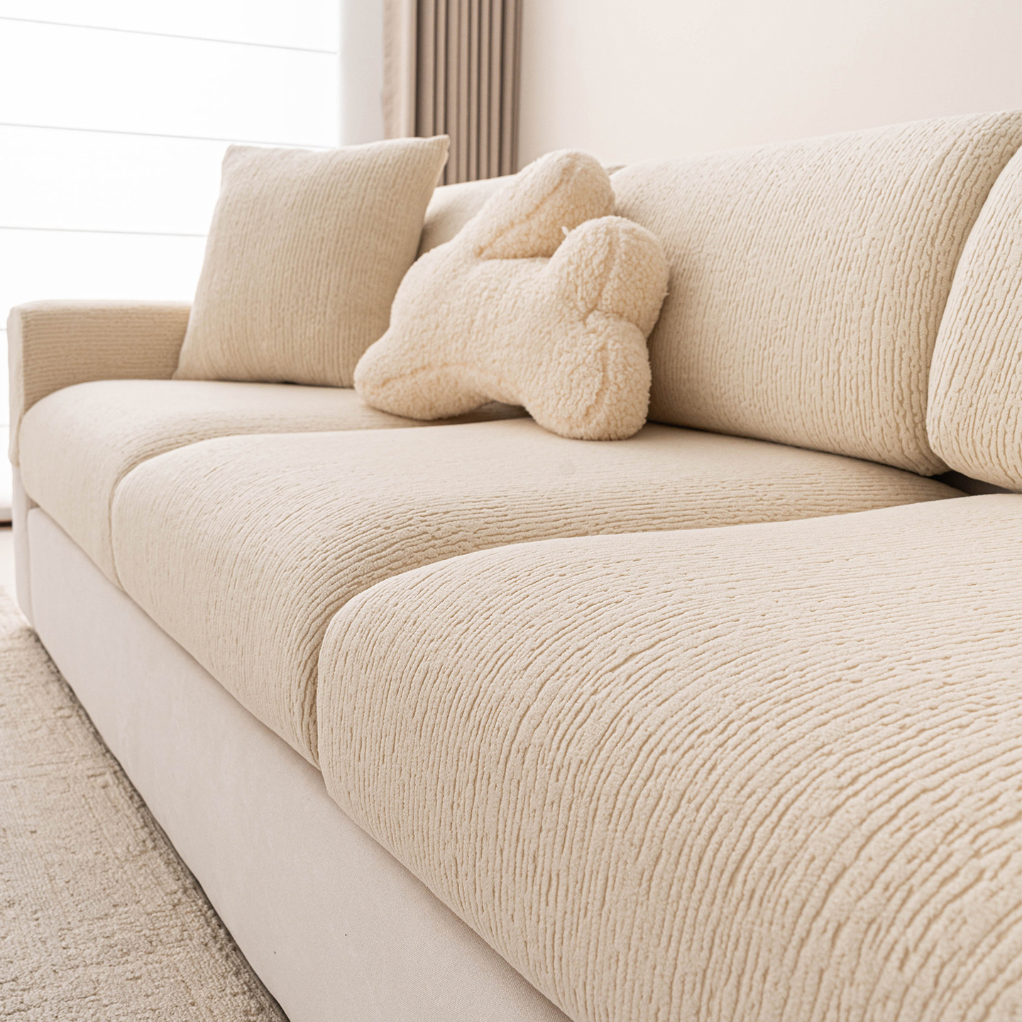 2026 New Elastic Sofa Cover, Fixed Non-Slip All-Inclusive Universal Cover, Suitable for All Seasons, Cushion Protector Cover, Cross-Border