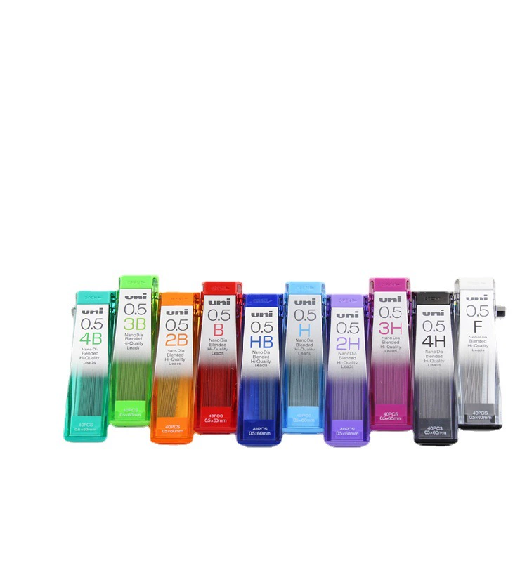 Японская UNI Mitsubishi Pencil Core 0.3/0.5/0.7/0.9 мм2B/HB Nanimogee карандашная грифель Core 202ND