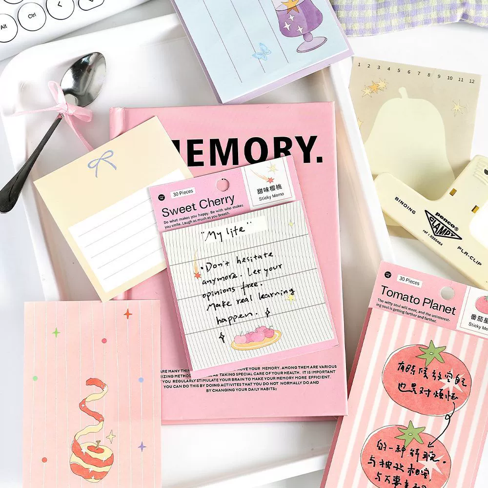 Infeel.Me Star Notepad Series Writing Paper Post-it Notes Korean Ins Style Student Note Message Paper