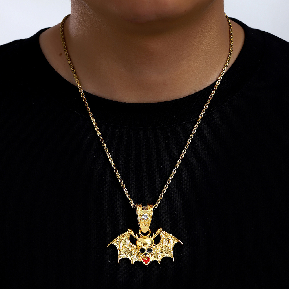 Colgante de oro con cadena de twist de 20 pulgadas