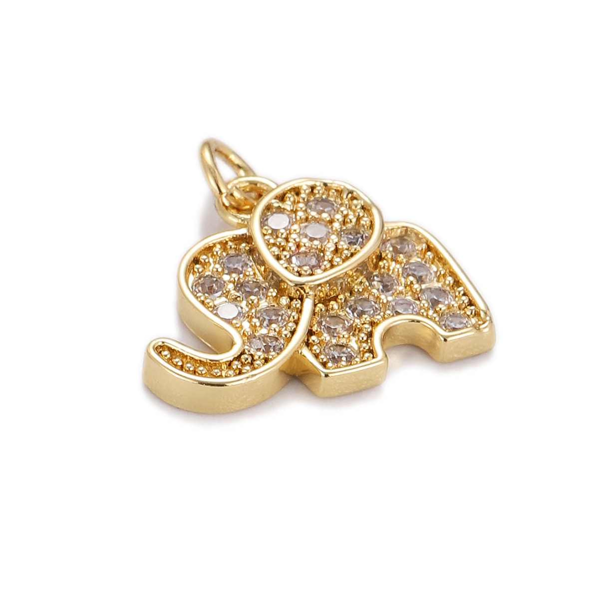 7g Weight Vacuum Plating Gold Plating Process Pendant Jewelry Making Type 19*15mm, 29*20mm Jewelry Making Size Gold Plated Plating Material Zircon Inlay Material DIY Jewelry Accessories Classification 1 Piece Quantity Copper Material Jaguar, Butterfly, Elephant Pattern Plating, Inlay Design Basic Style 1 Piece 19*15mm 29*20mm Copper Zircon Gold Plated Jaguar Butterfly Elephant Pendant 32
