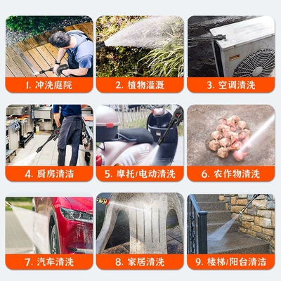 Portable car washer — washing machine rechargeable portable high-pressure