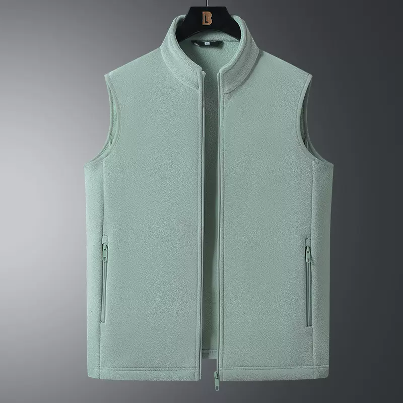 秋冬情侣户外抓绒衣马甲夹克加厚摇粒绒休闲卫衣宽松户外室内马甲