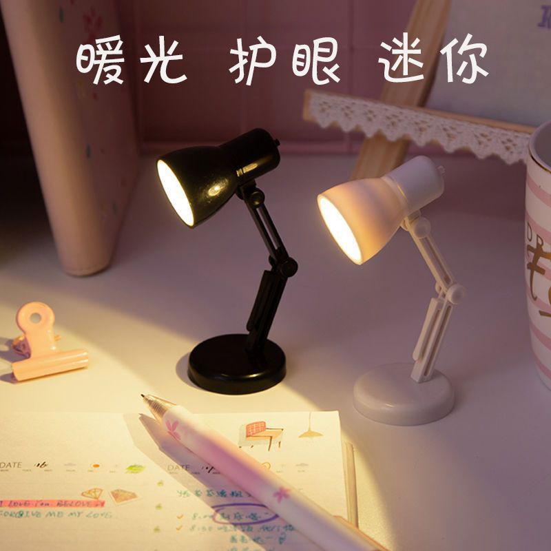 Puzzle Winter Lamp Small Lamp Atmosphere Ed Clip Lamp Creative Mini Desk Lamp Cute Night Light Student Eye Protection Study Lamp