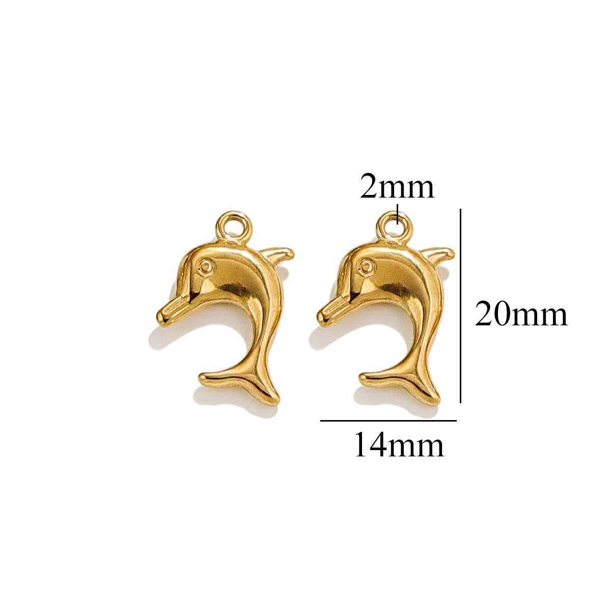 Accesorios de joyería de bricolaje colgante de la serie océano de acero inoxidable sirena concha mar estrella pulsera collar colgante