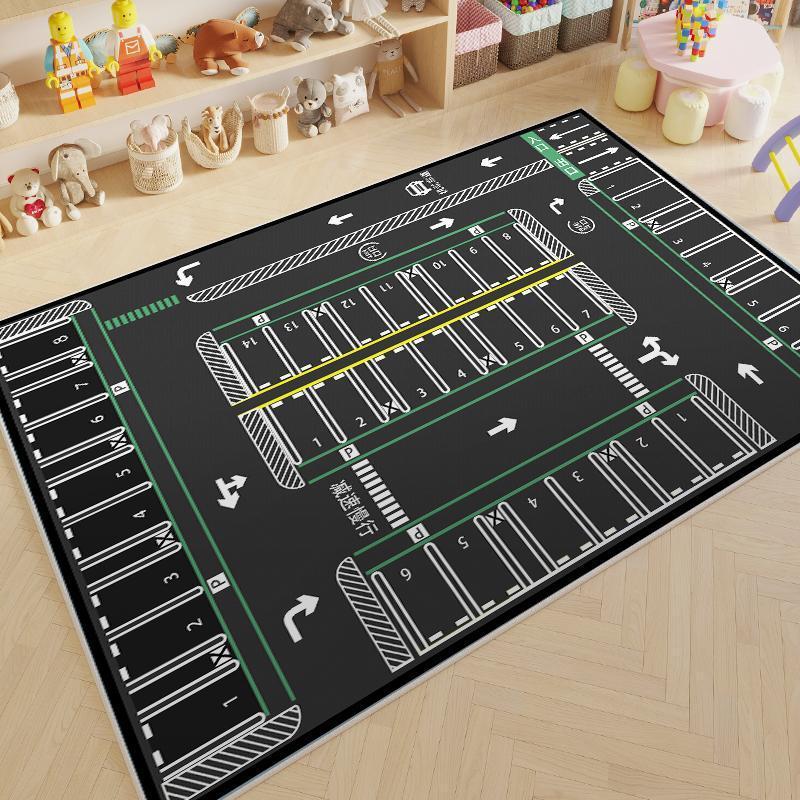 漫画風カーペット、広いエリアカバー、リビングルームカーペット、子供部屋ゲームカーペット、滑り止めベッドサイドカーペット、クリスタルベルベットカーペット|undefined