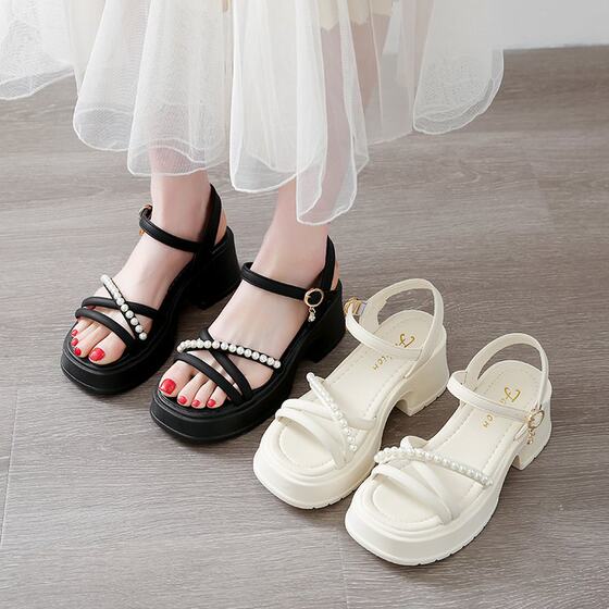 Women's Outer Wear Sandals with Platform with Skirt Casual Fashion Shoes 2025 Summer New Fashion Women's Shoes