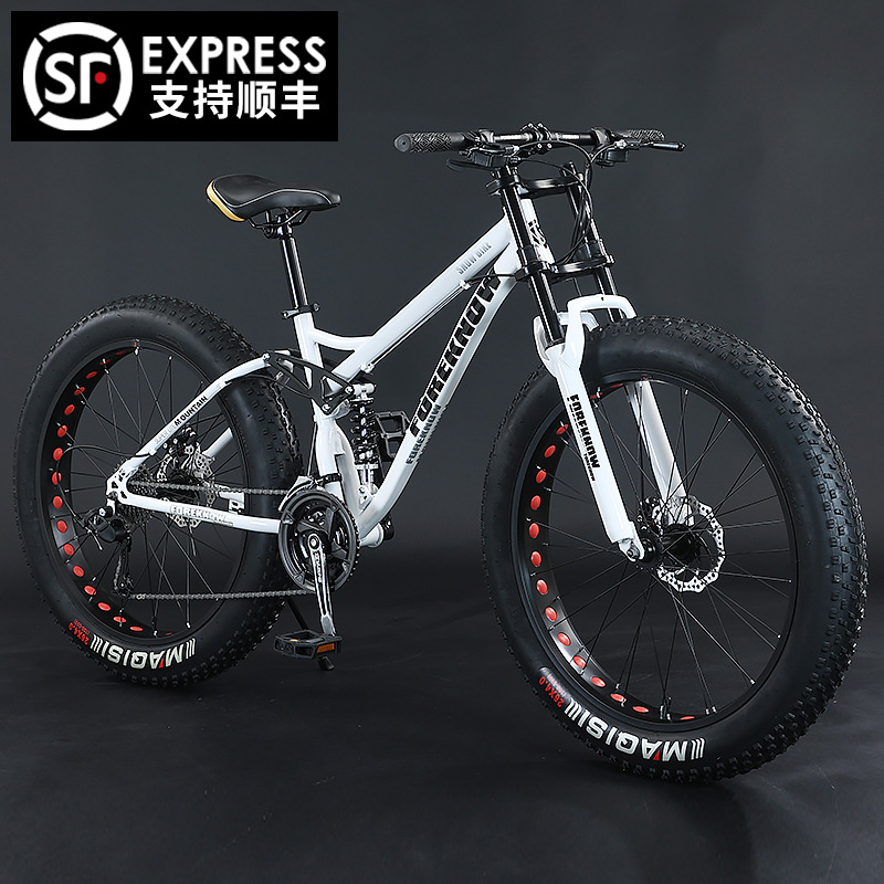 Mountain Bike 24inch 26inch Off-Road Large Wide Tire Men's Variable Speed Women's Adult Cross-Border Bicycle Wholesale