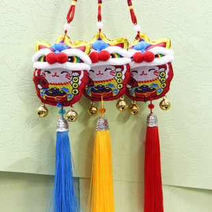 Zodiac Car Pendant Car Rearview Mirror Pendant Lucky Cat Pendant Ping An Car Hanging Decorations Creative