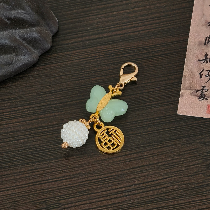 古风旗袍挂饰小吊坠挂件女合金保色平安扣吊坠配饰小提溜服饰压襟|undefined