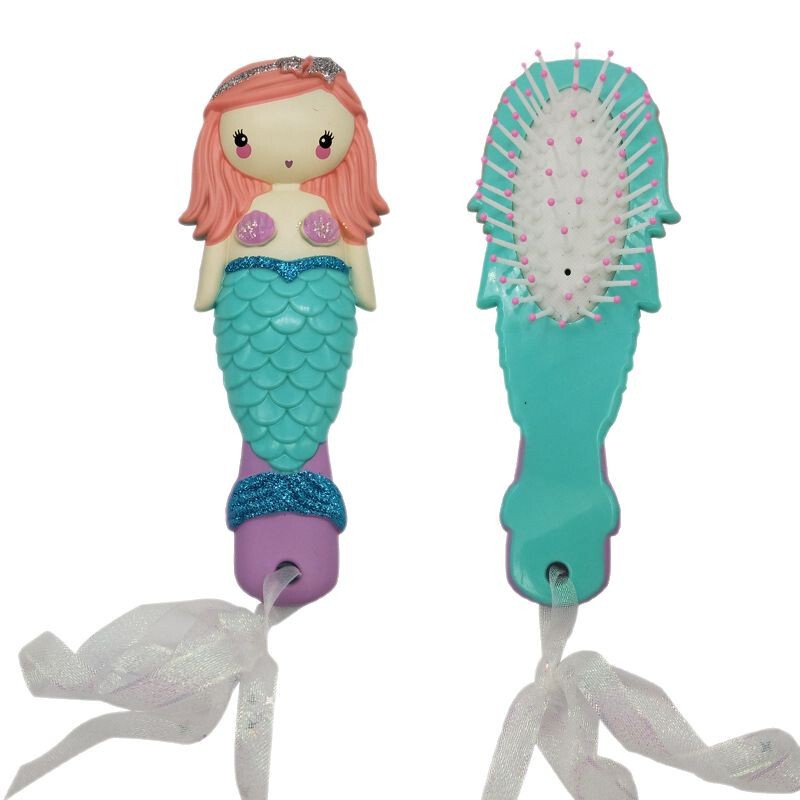 メーカー在庫あり 漫画風人魚ヘアブラシ エアマッサージブラシ 子供用スタイリングブラシ 欧米風クリエイティブギフトブラシ 卸売|undefined