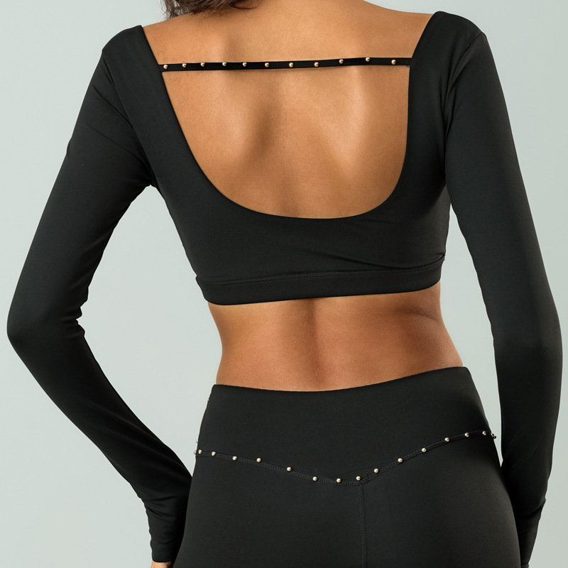 Simple Style Solid Color Nylon U Neck Tracksuit Crop Top display picture 3