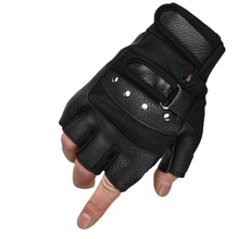 男女士真皮半指手套防滑耐磨健身骑行户外山地车运动新PU手套批发