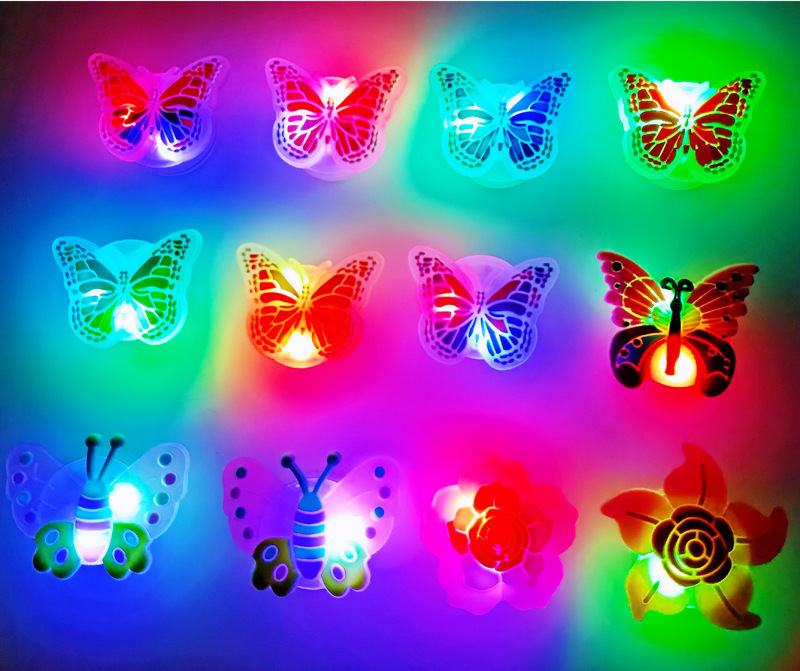 10 PCS/Package Quantity Daily Occasion Butterfly Shoe Accessories PVC All Seasons Shoe Buckle