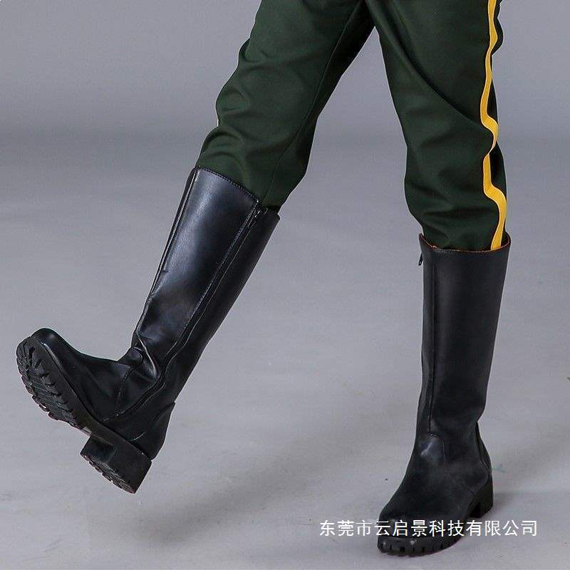 Equestrian Boots for Primary and Secondary School Students' Ceremonial Teams, Flag-Raising Team, Honor Guard, High Boots, Drum Band Leather Boots, Ceremonial Riding Boots Equestrian Boots for Primary and Secondary School Students' Ceremonial Teams, Flag-Raising Team, Honor Guard, High Boots, Drum Band Leather Boots, Ceremonial Riding Boots