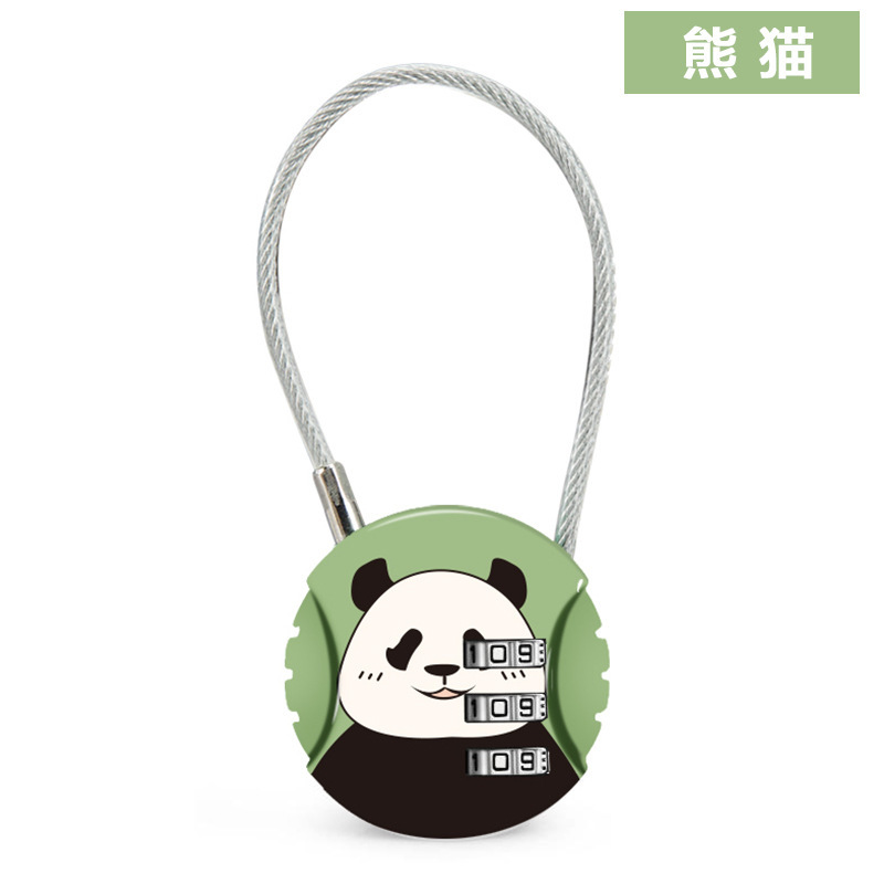 クリエイティブヘルメットパスワードロックパスワードロック荷物バッグロックジムキャビネットミニパスワードワイヤーロック|undefined