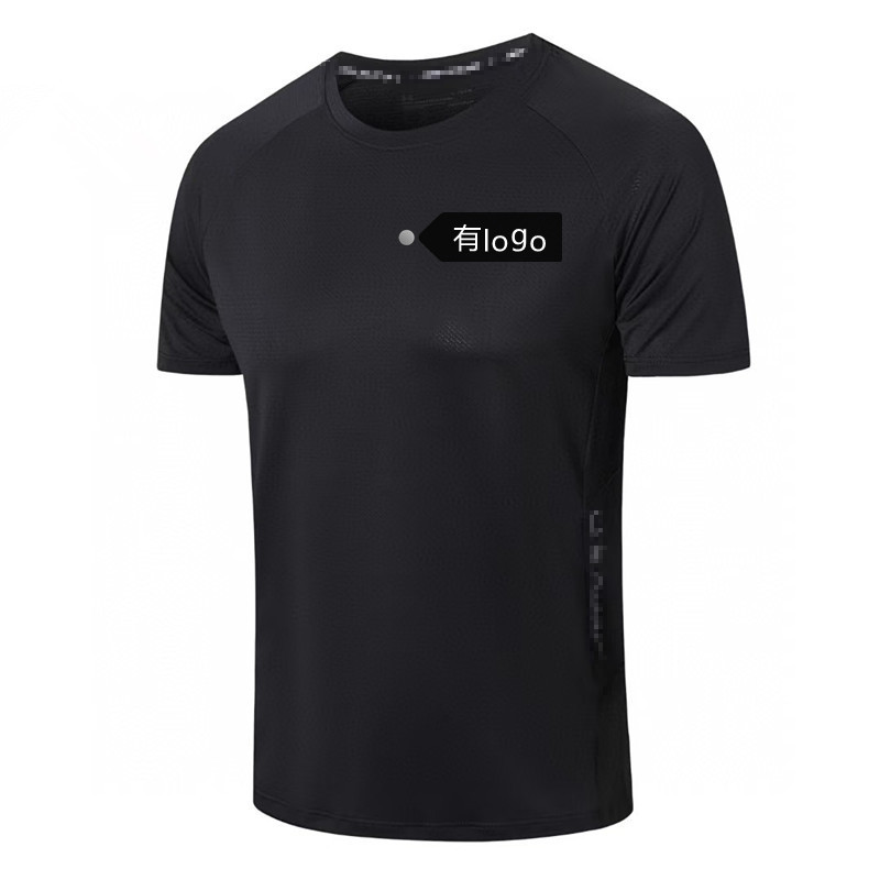 半袖メンズ新しい速乾性 Tシャツメンズ夏の新しいアイスシルク通気性トップランニングフィットネスルーズスポーツ服|undefined