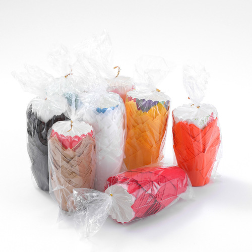 Bakery Tulip Cake Paper Cups Disposable High-Temperature Resistant Non-Stick Paper Flame Pans Muffin Cake Bases