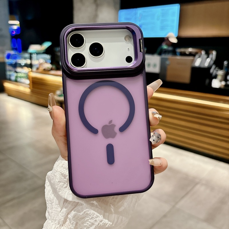 iPhone17promax镜头支架手机壳苹果16磁吸15肤感磨砂14防摔保护套|undefined