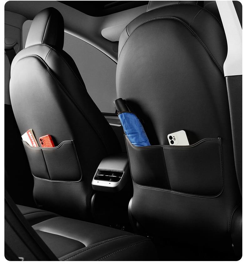 Suitable for Tesla Model Y/3 New Version 3-Seat Anti-Kick Pad Rear Seat Back Protective Pad All-Inclusive Accessories