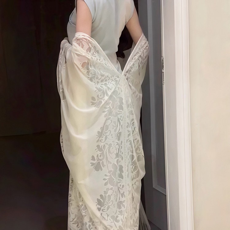 2026 New Summer Sun-Protective Women's Tassel Lace Shawl for Summer Wear with Cheongsam