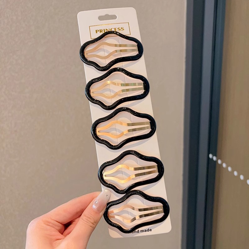 Horquilla de estrella de color dopamina 2025 nueva horquilla de gota de agua de nube para niños flequillo lateral bb clip tocado