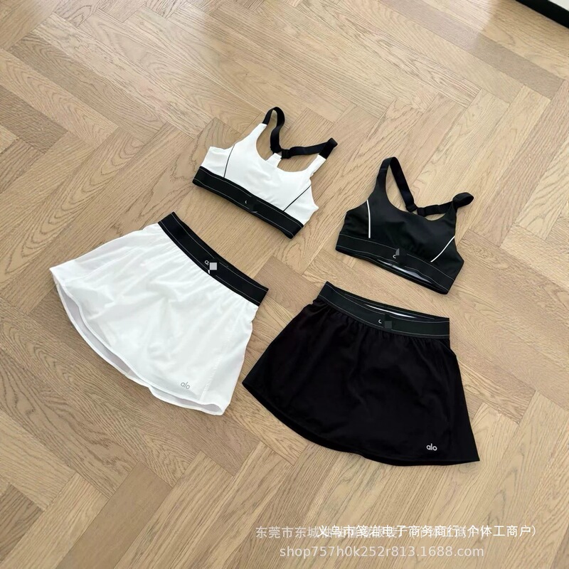26al0 mesh skirt and tank top set, sporty style hot girl outfit, women's summer fitness short tank top and half skirt two-piece set 26al0 mesh skirt and tank top set, sporty style hot girl outfit, women's summer fitness short tank top and half skirt two-piece set